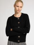 Selected WOOL BLEND KNITTED CARDIGAN, Black, highres - 16094281_Black_006.jpg