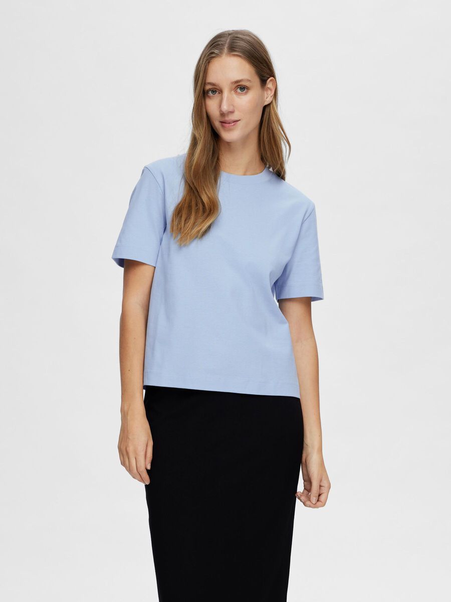 Selected BOXY T-SHIRT, Cashmere Blue, highres - 16087919_CashmereBlue_003.jpg