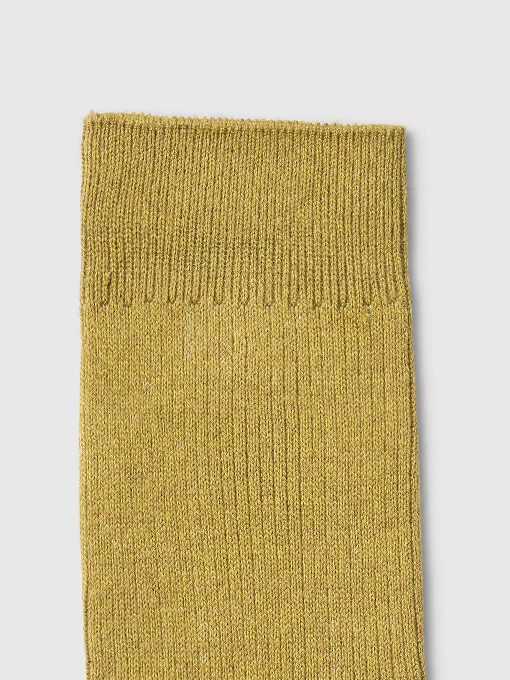 COTTON BLEND SOCKS, Fir Green, highres