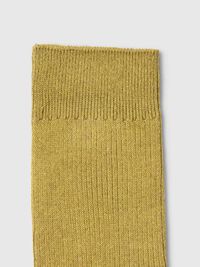 COTTON BLEND SOCKS, Fir Green, highres