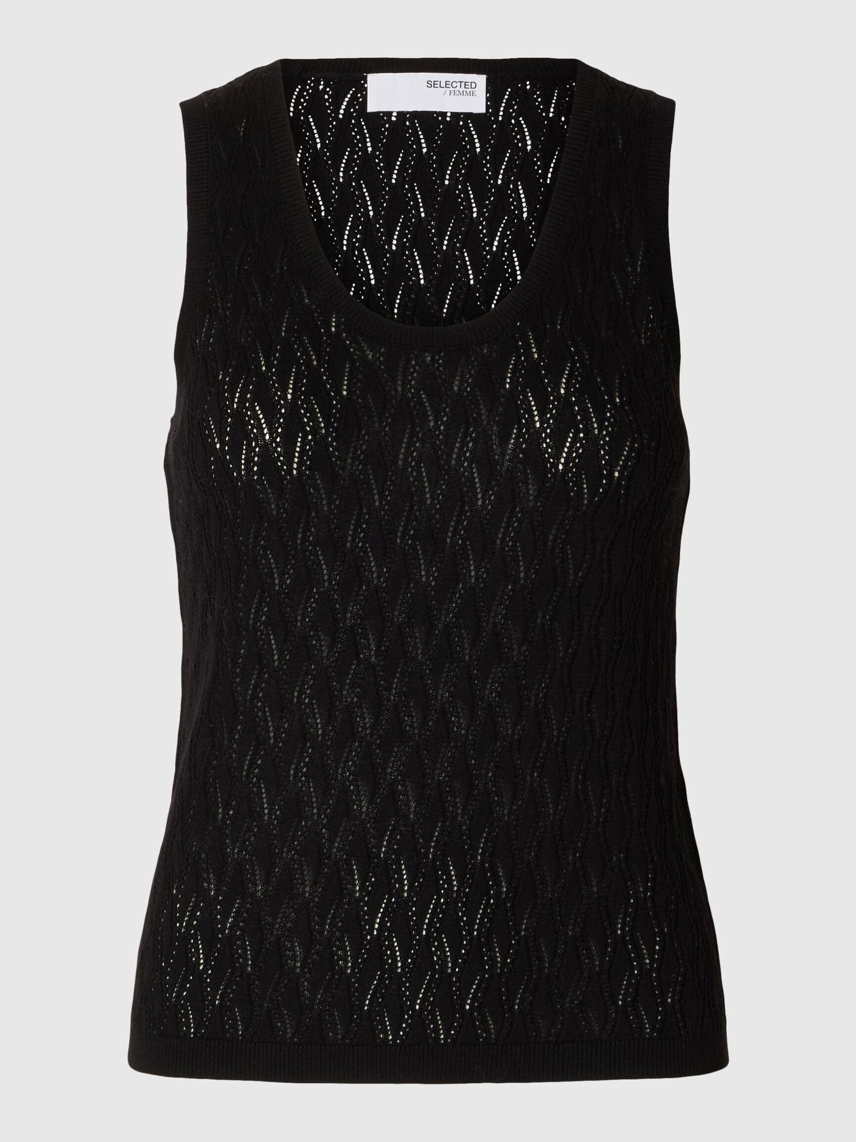 STRICK OBERTEIL, Black, highres