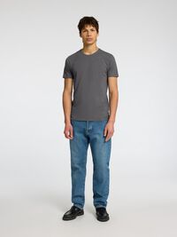 3ER-PACK BAUMWOLL T-SHIRT, Medium Grey Melange, highres