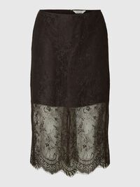 LACE MIDI SKIRT, Delicioso, highres