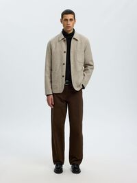 MÉLANGE DE LAINE BLAZER, Light Grey Melange, highres