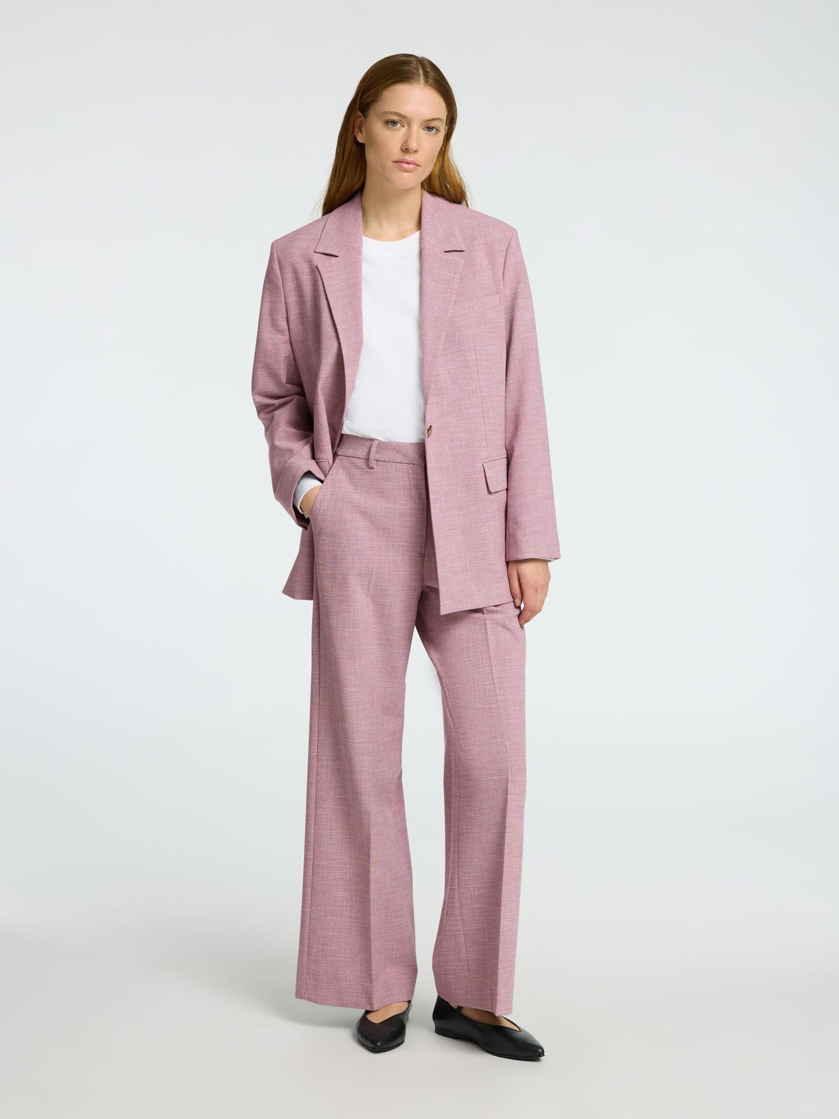 VISKOSEMIX ANZUG HOSE, Bleached Mauve, highres