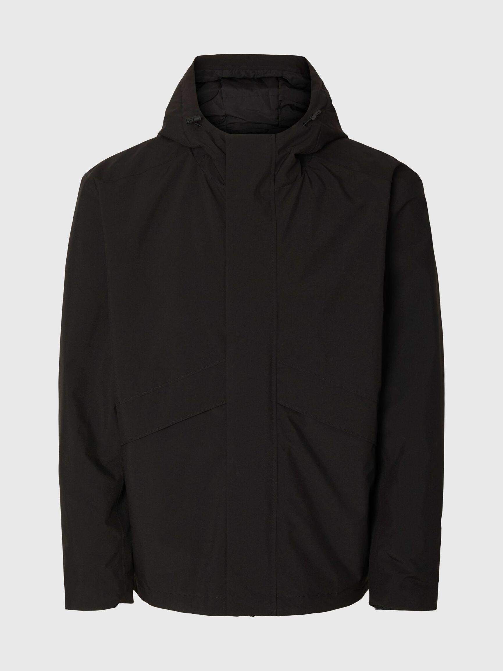 URBAN TECH GEWATTEERDE JAS, Black, highres