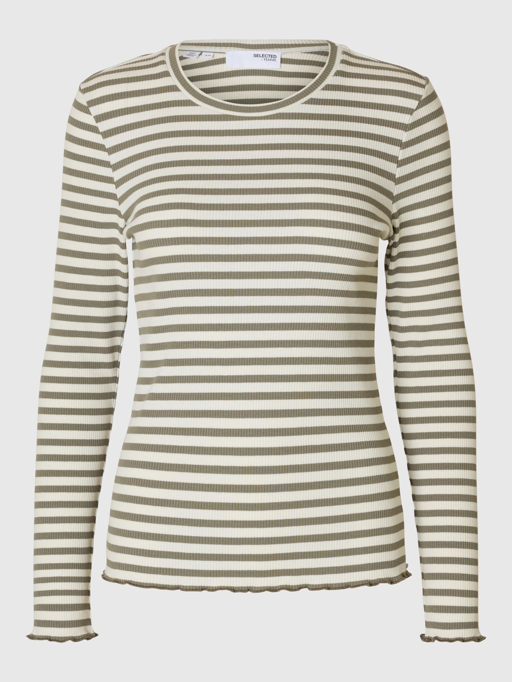 T-SHIRT  Z DŁUGIM RĘKAWEM, Vetiver, highres