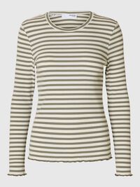 T-SHIRT  Z DŁUGIM RĘKAWEM, Vetiver, highres