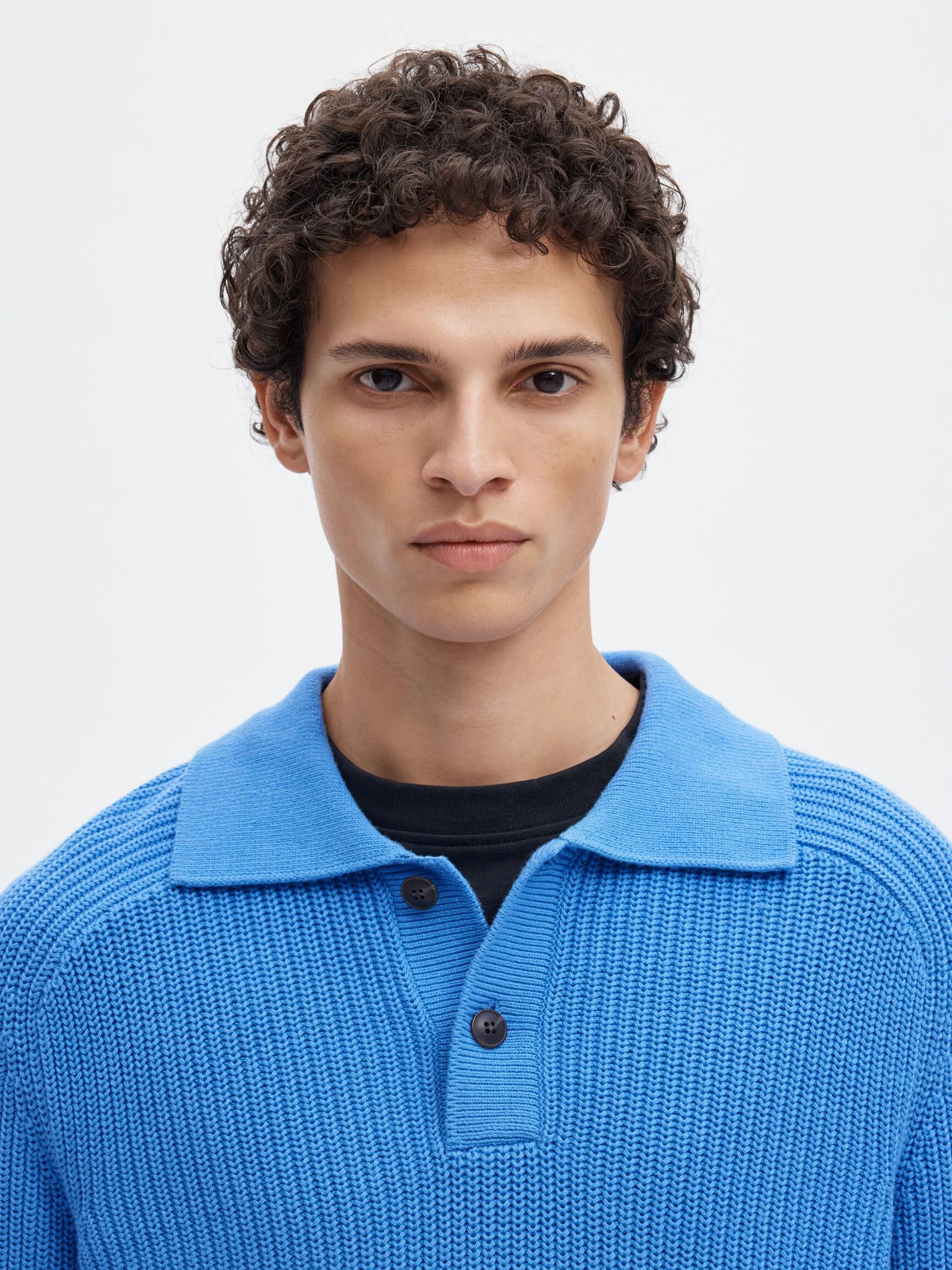 RIBBED PULLOVER, Granada Sky, highres