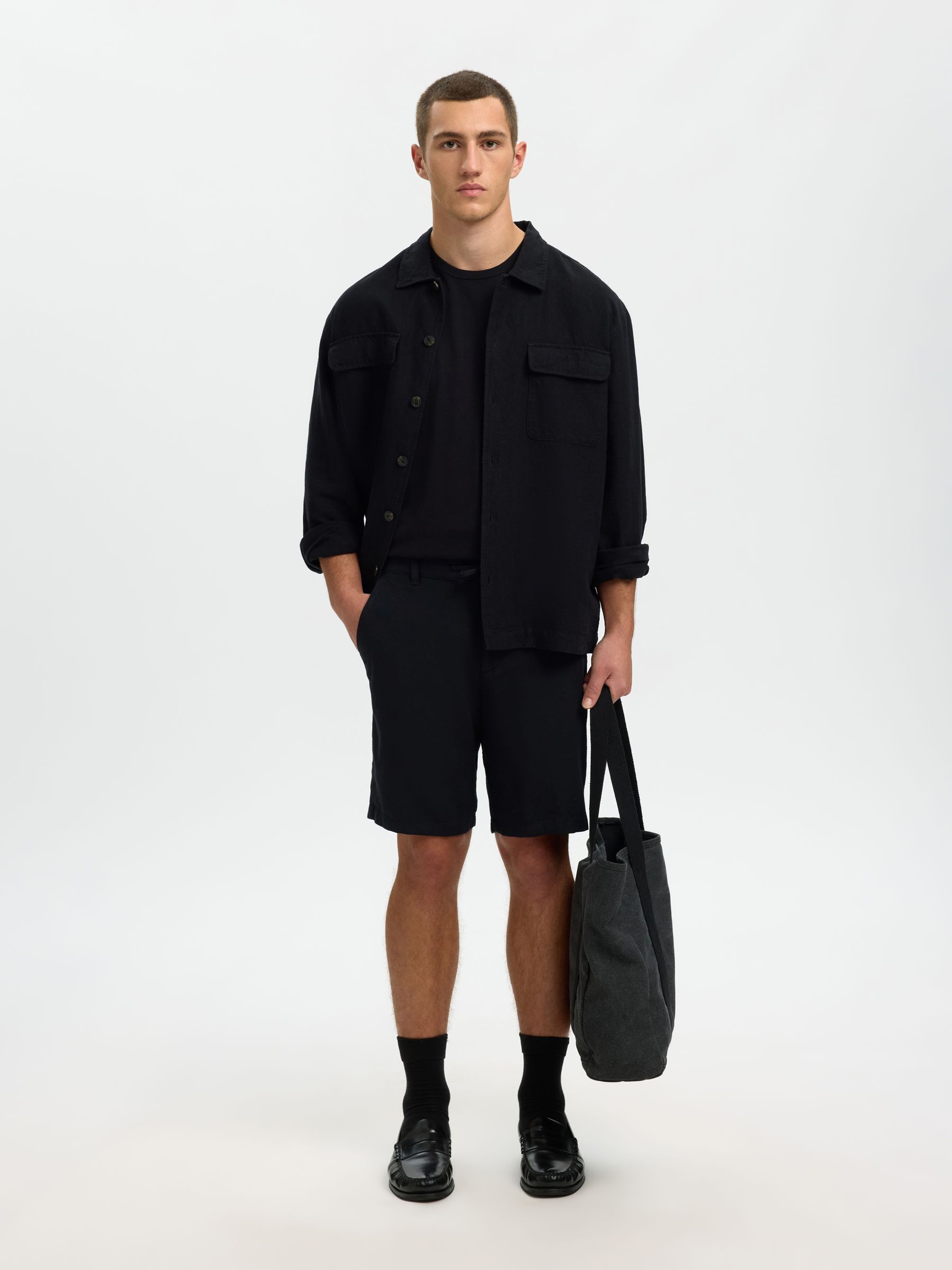 COUPE CONFORT SHORT, Black, highres