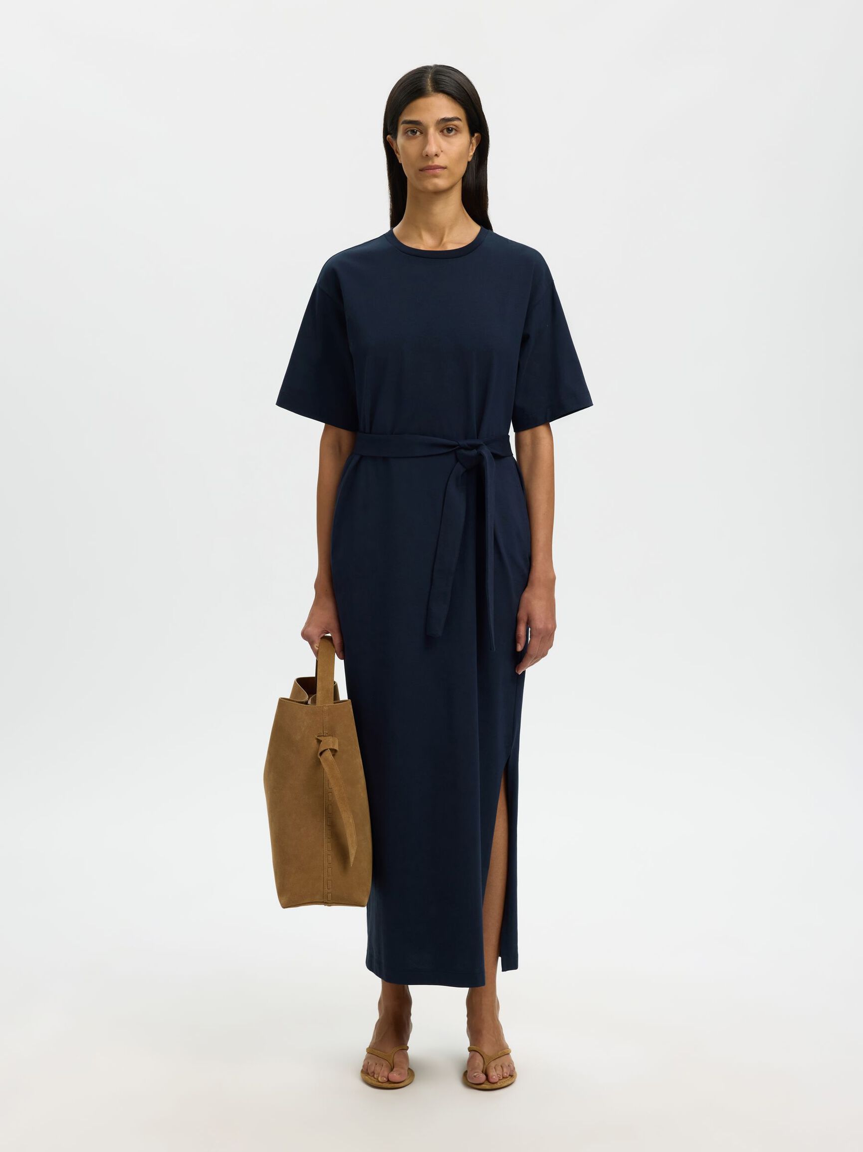 SUKIENKA Z KRÓTKIM RĘKAWEM, Dark Sapphire, highres