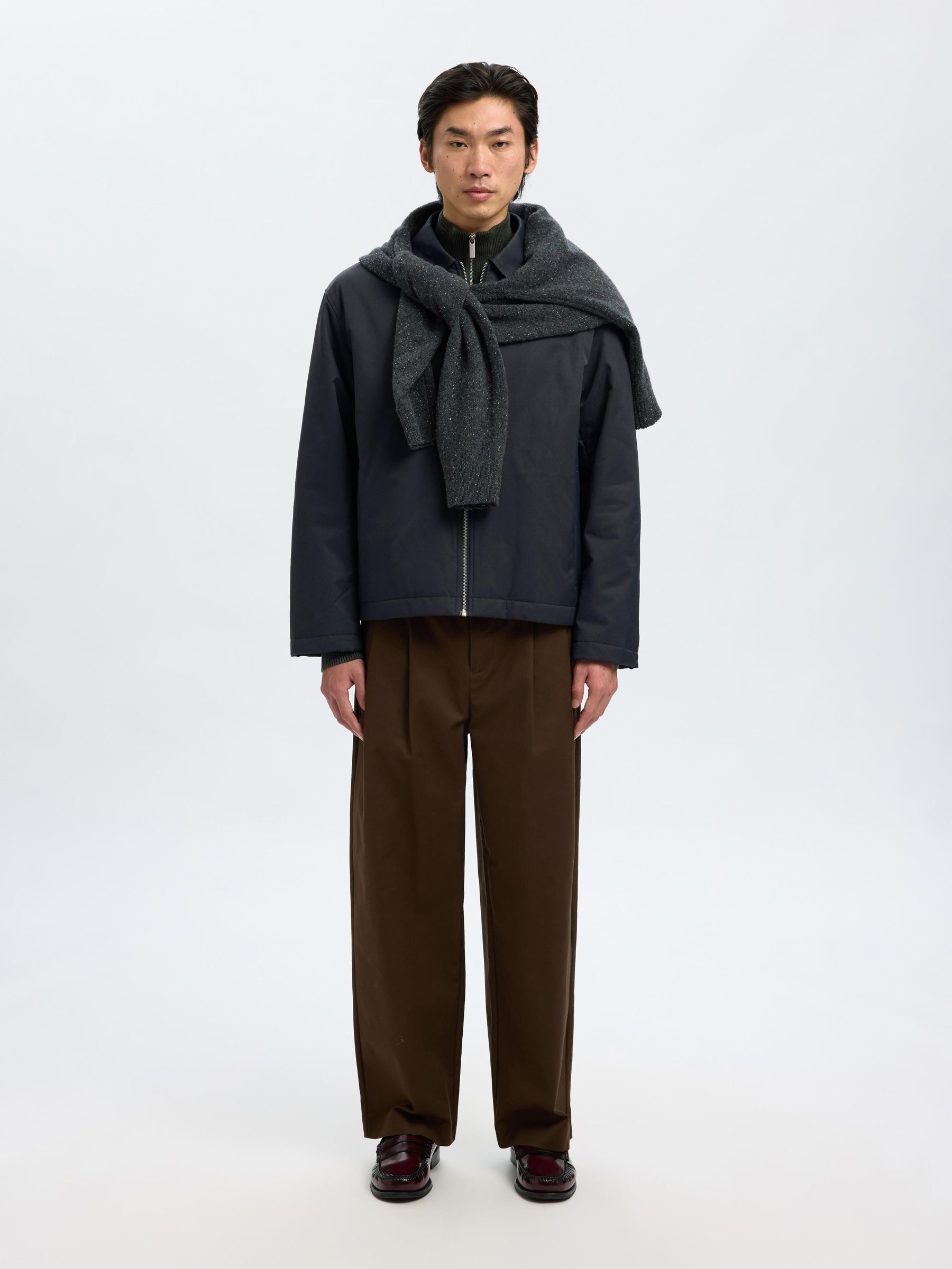 RELAXED FIT KURZJACKE, Black, highres