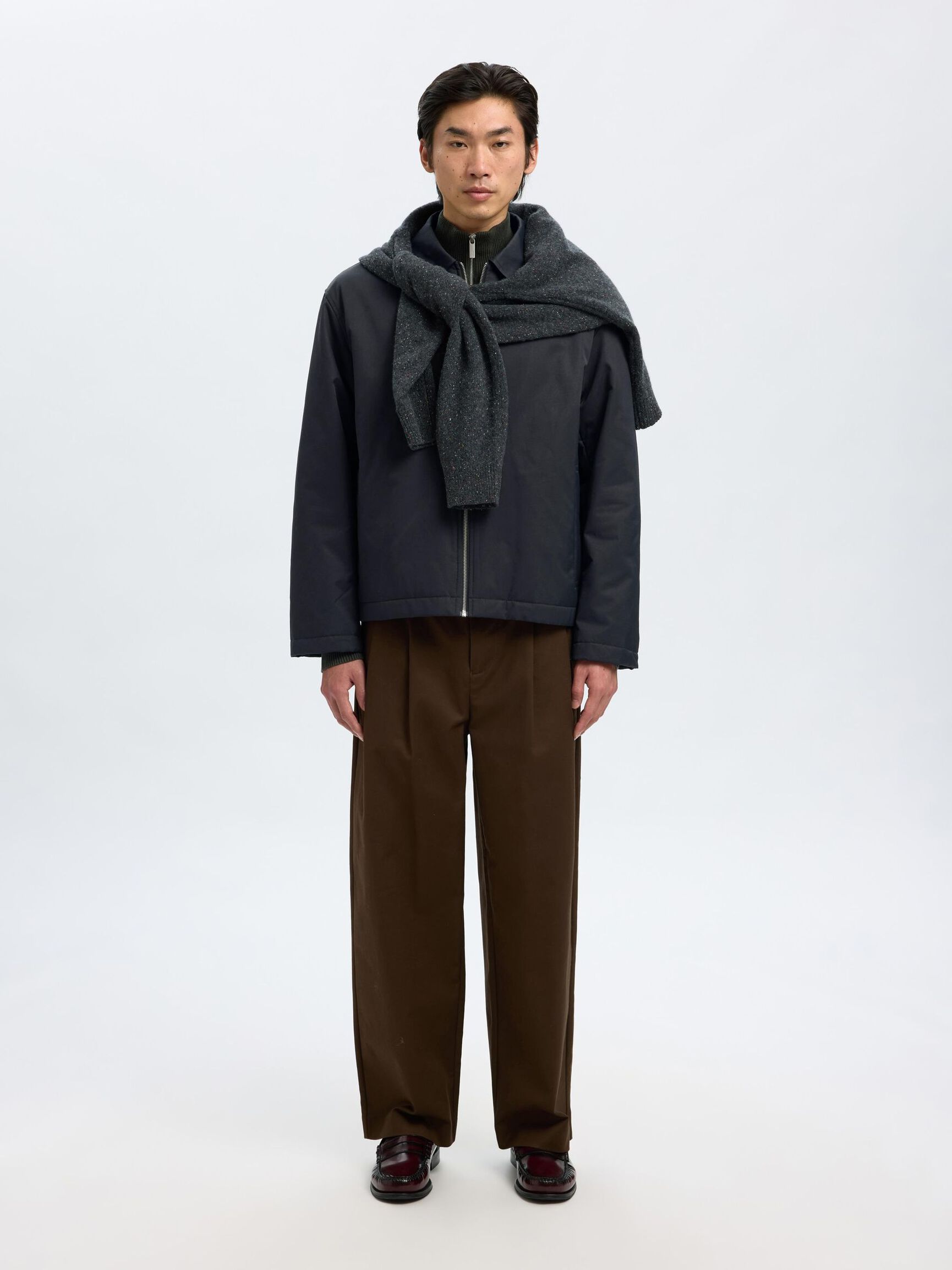RELAXED FIT JACK, Black, highres