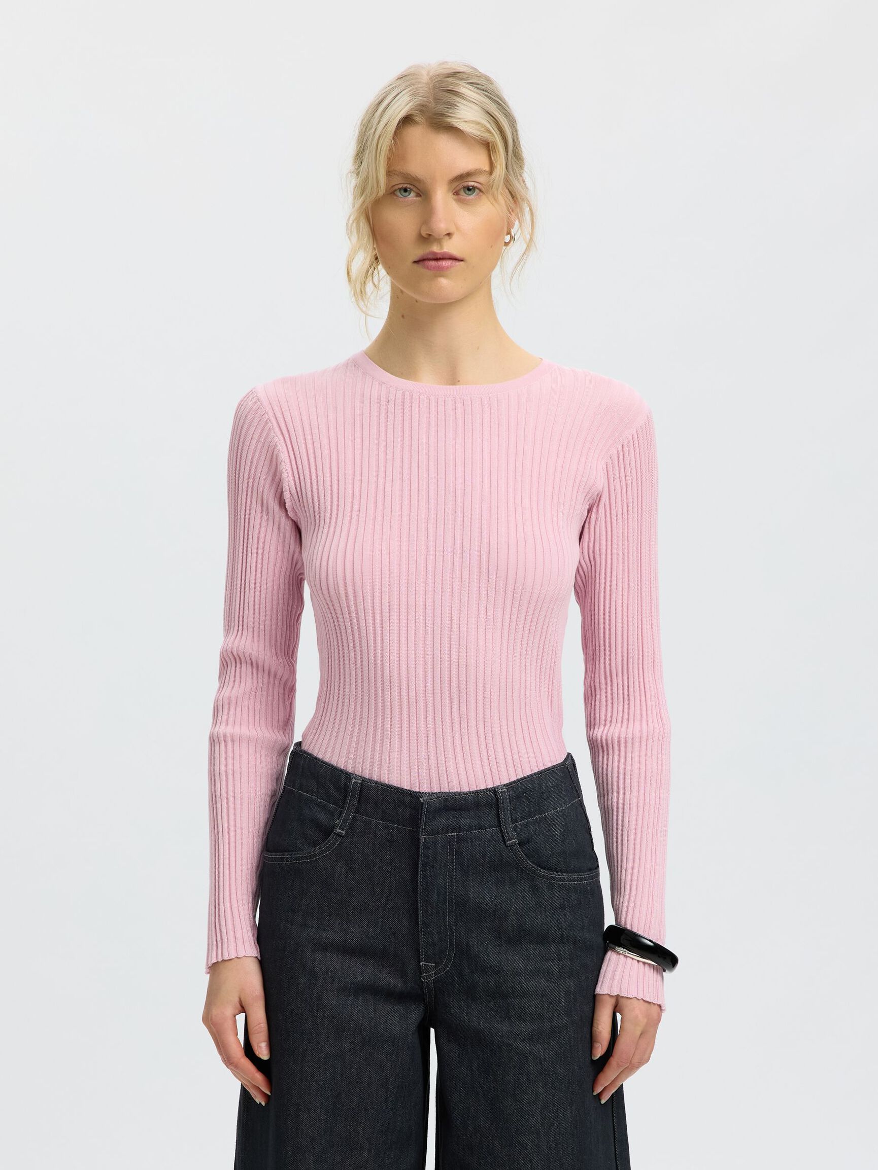 COTTON STRUCTURED PULLOVER, Winsome Orchid, highres
