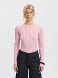 COTTON STRUCTURED PULLOVER, Winsome Orchid, highres