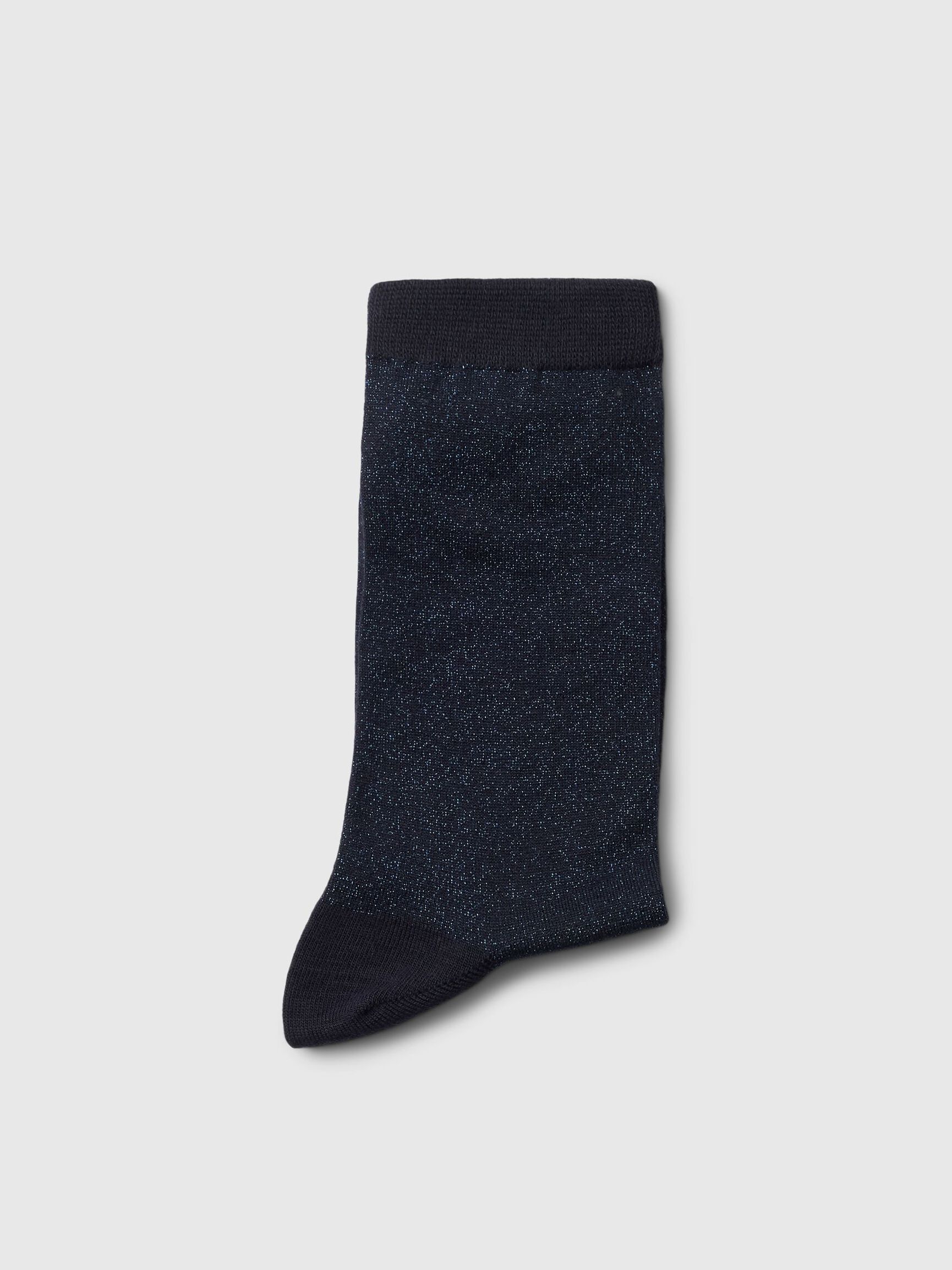 GLITZER GESTRICKTE SOCKEN, Dark Sapphire, highres