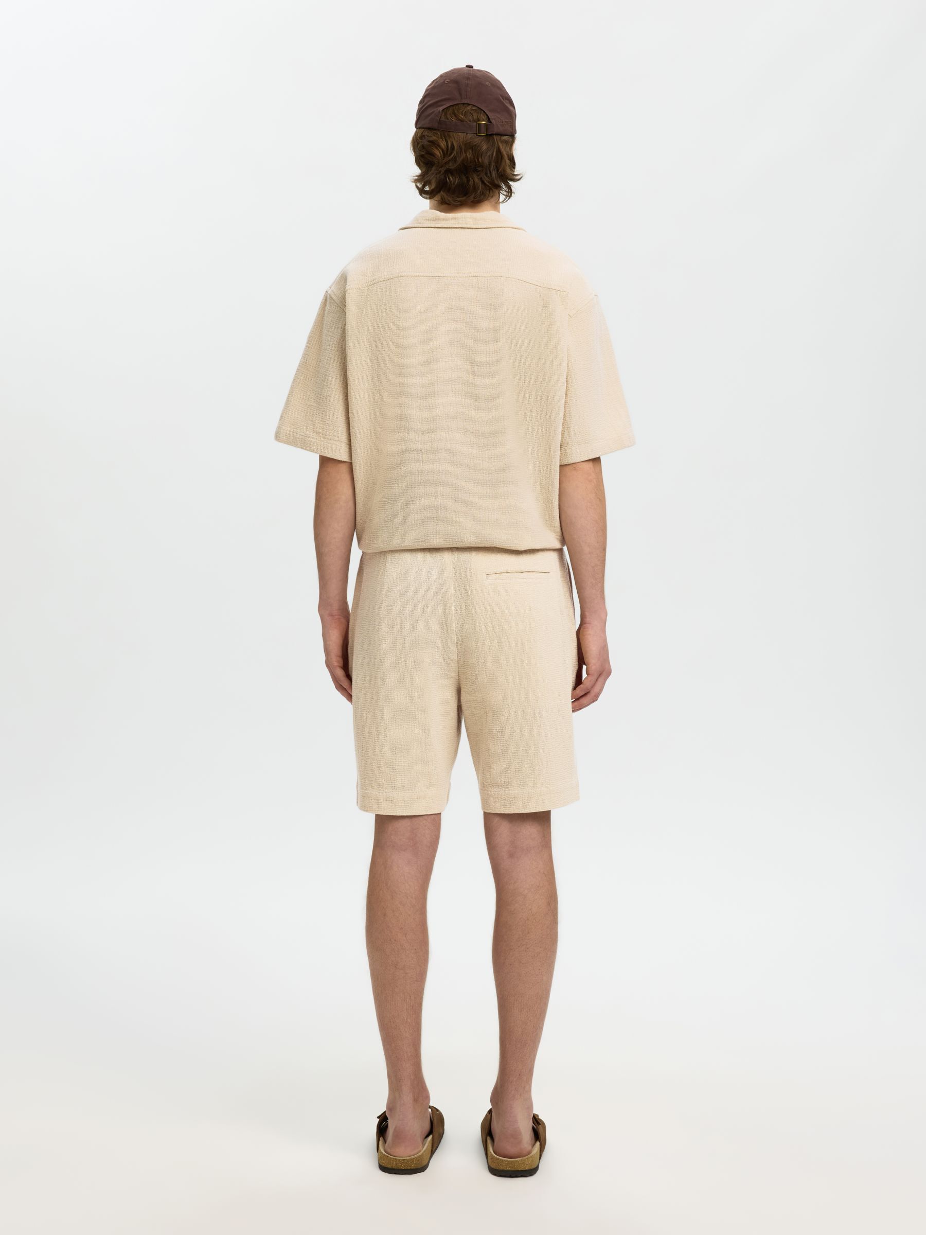 REGULAR FIT SHORTS, Oatmeal, highres
