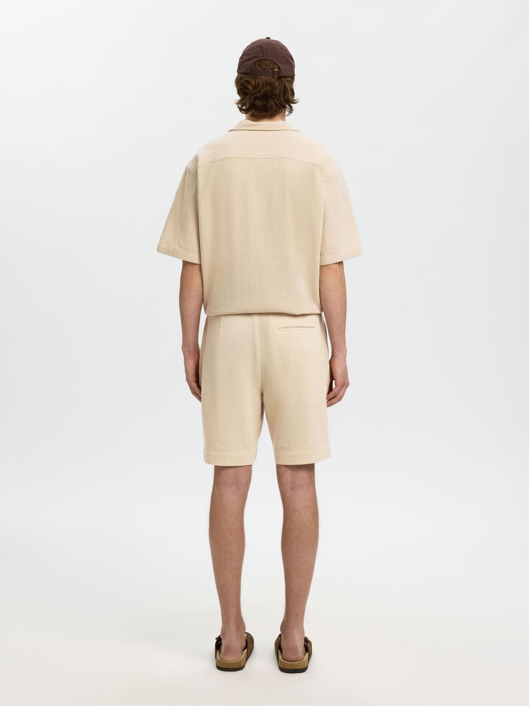 REGULAR FIT SHORTS, Oatmeal, highres