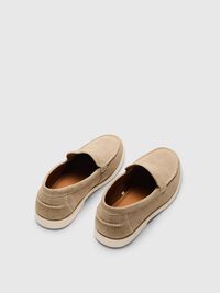 SLIP ON SUEDE LOAFERS, Sand, highres