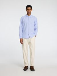 LONG SLEEVED SHIRT, Cashmere Blue, highres