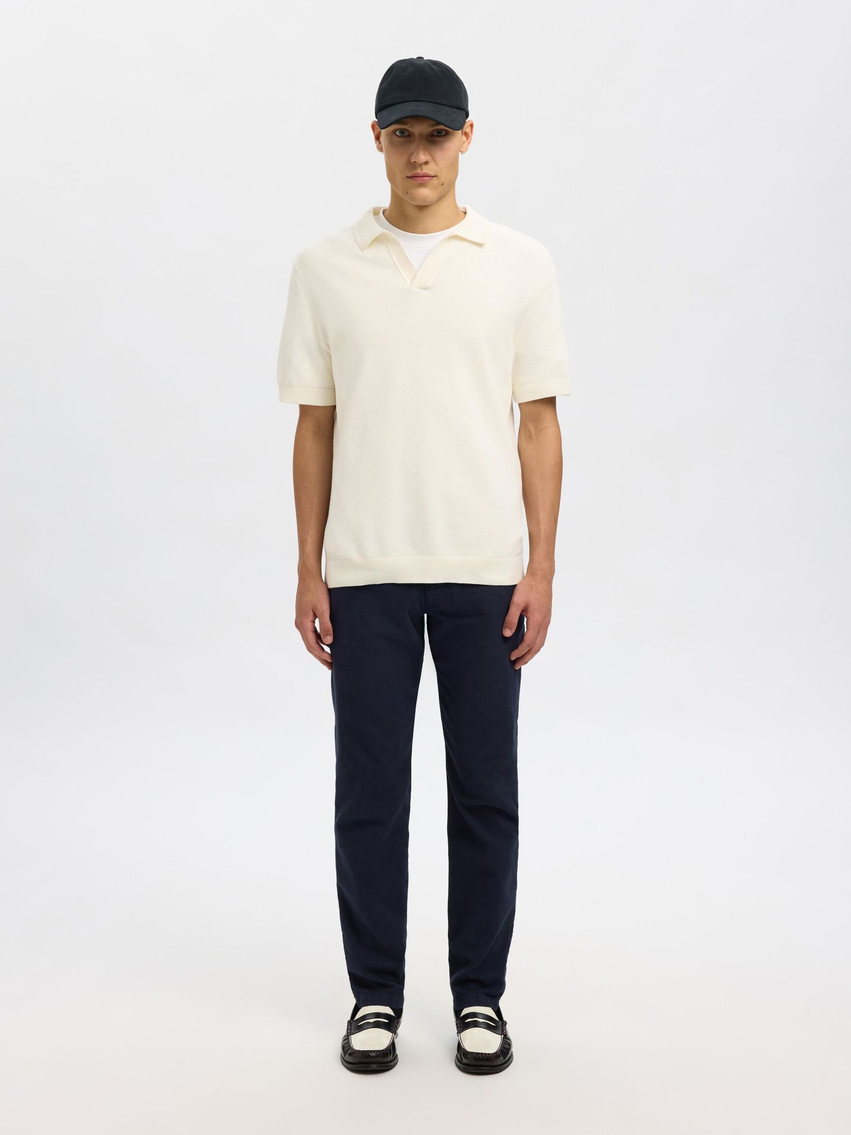 175 TEXTURIERTE SLIM FIT CHINO, Dark Sapphire, highres