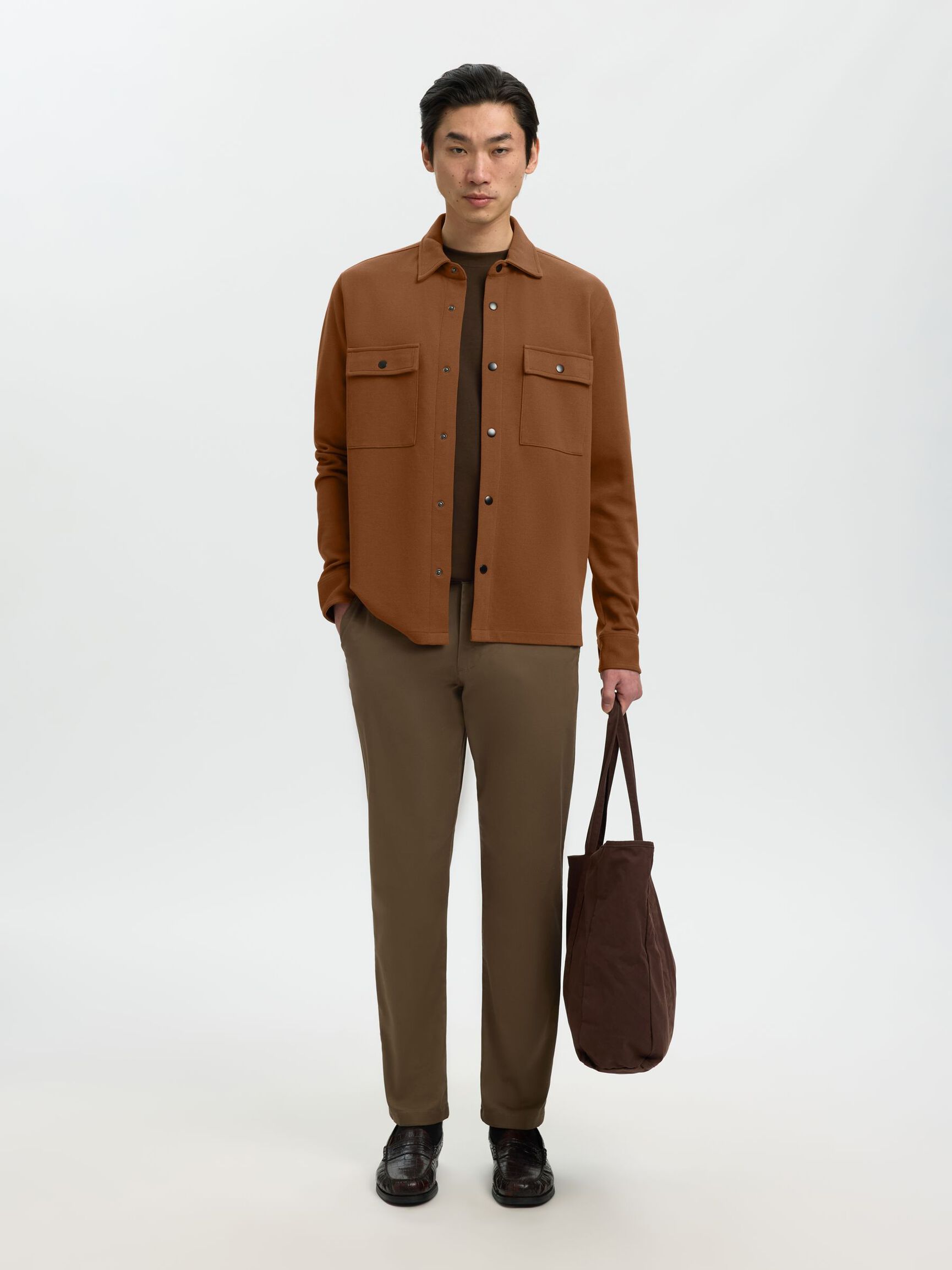 CLASSIC OVERSHIRT, Toffee, highres