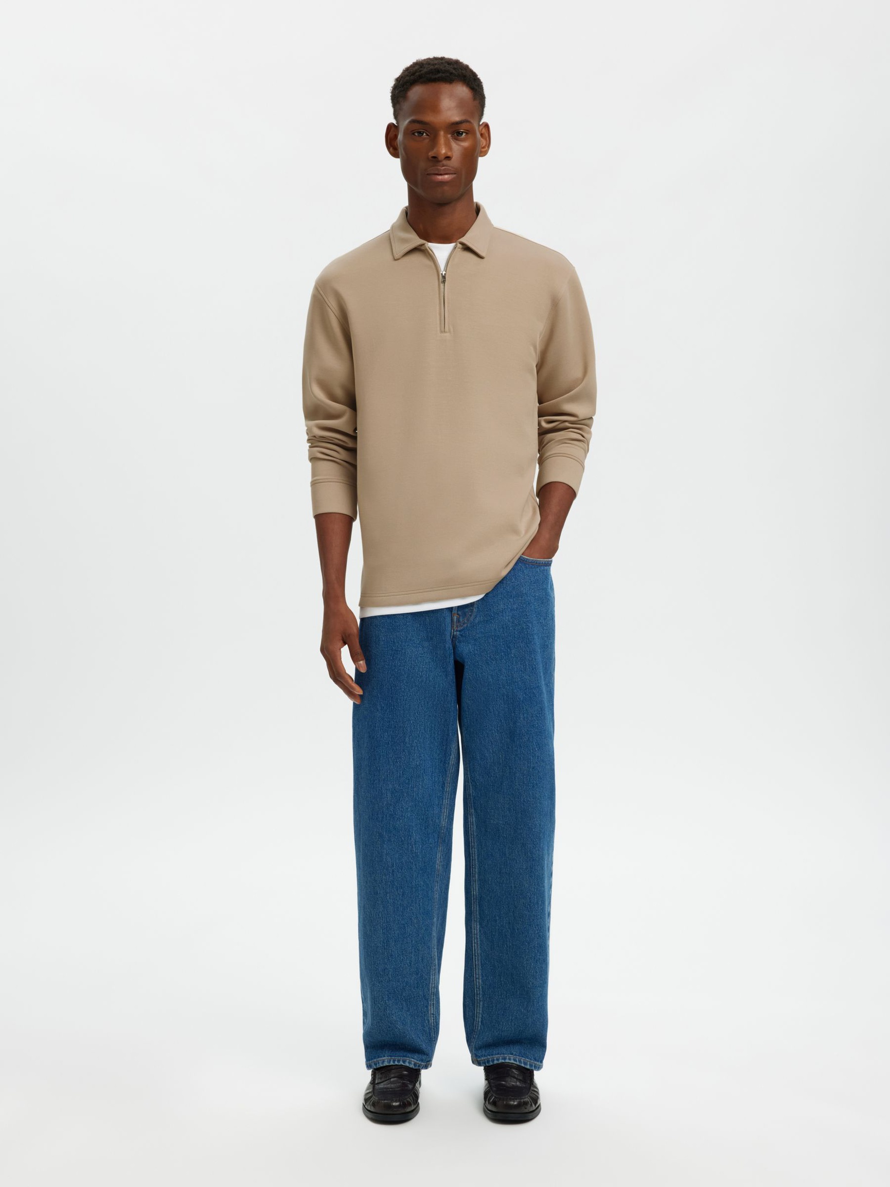 FAÇON POLO SWEAT-SHIRT, Pure Cashmere, highres