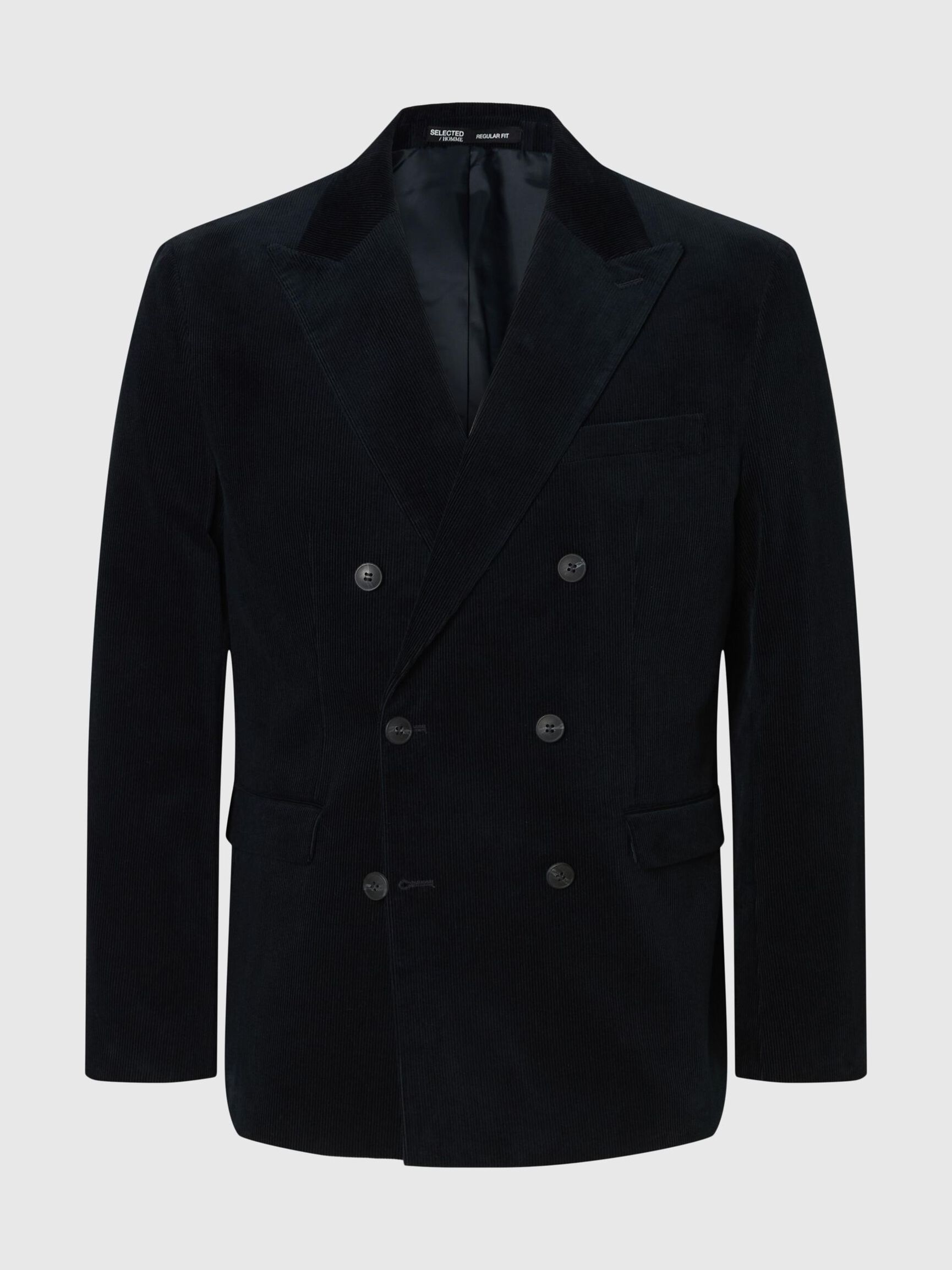 REGULAR FIT CORDUROY  DOUBLE-BREASTED BLAZER, Sky Captain, highres