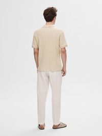 KURZÄRMELIGES BAUMWOLL POLO SHIRT, Fog, highres