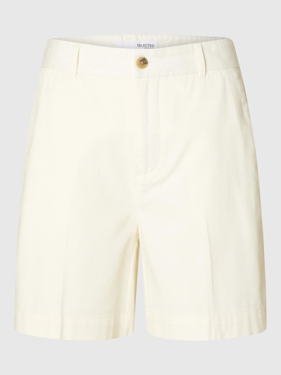 Selected LOOSE FIT  CHINO SHORTS, Egret, highres - 16096744_Egret_001.jpg