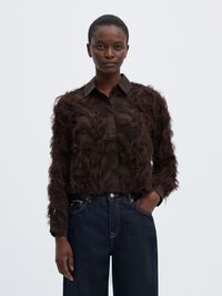 TEJIDO TEXTURIZADO CAMISA DE CORTE CROPPED, Delicioso, highres