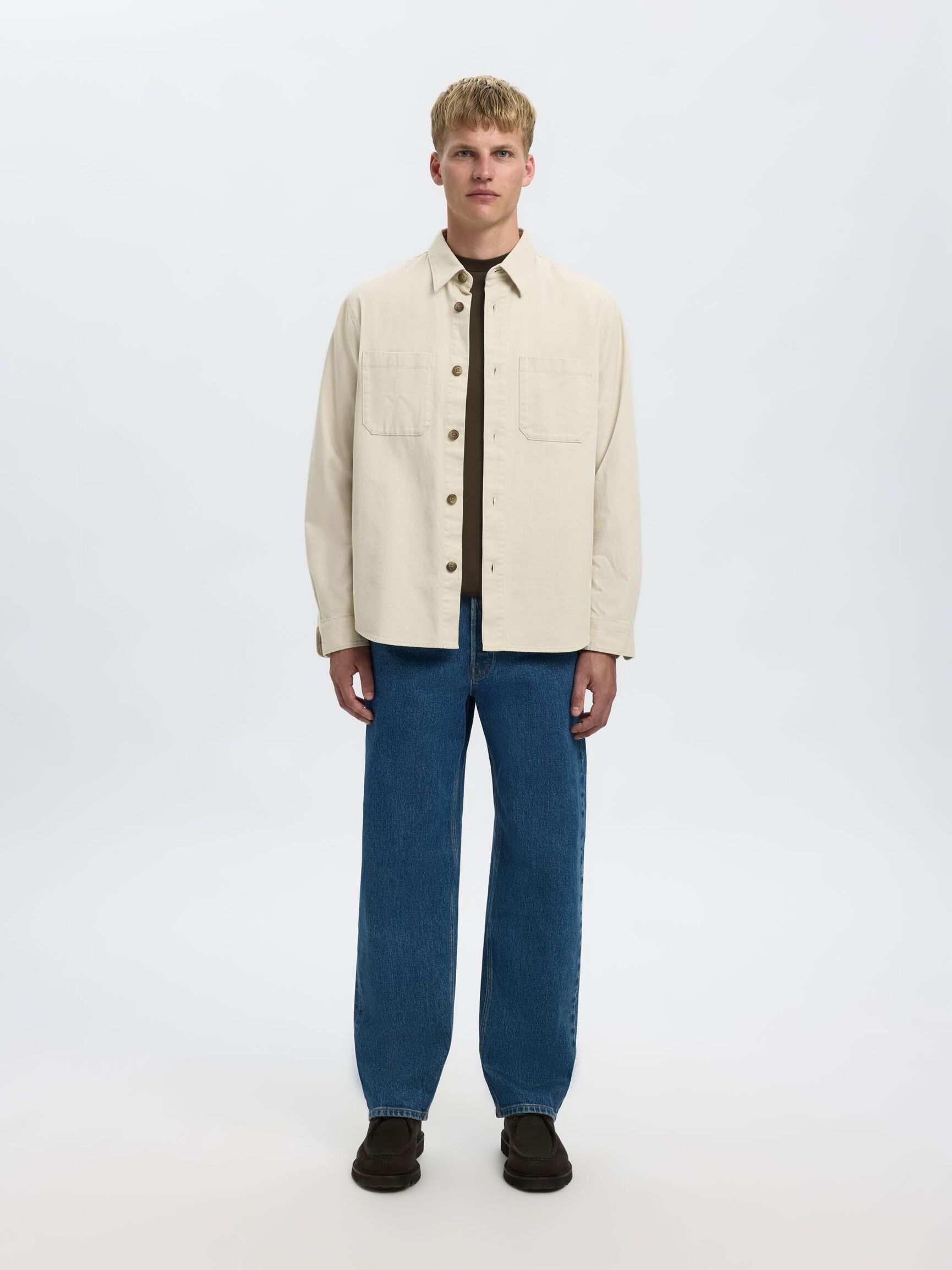 VISCOSE BLEND SWEATSHIRT, Demitasse, highres