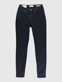 MID WAIST SKINNY FIT JEANS, Black Denim, highres