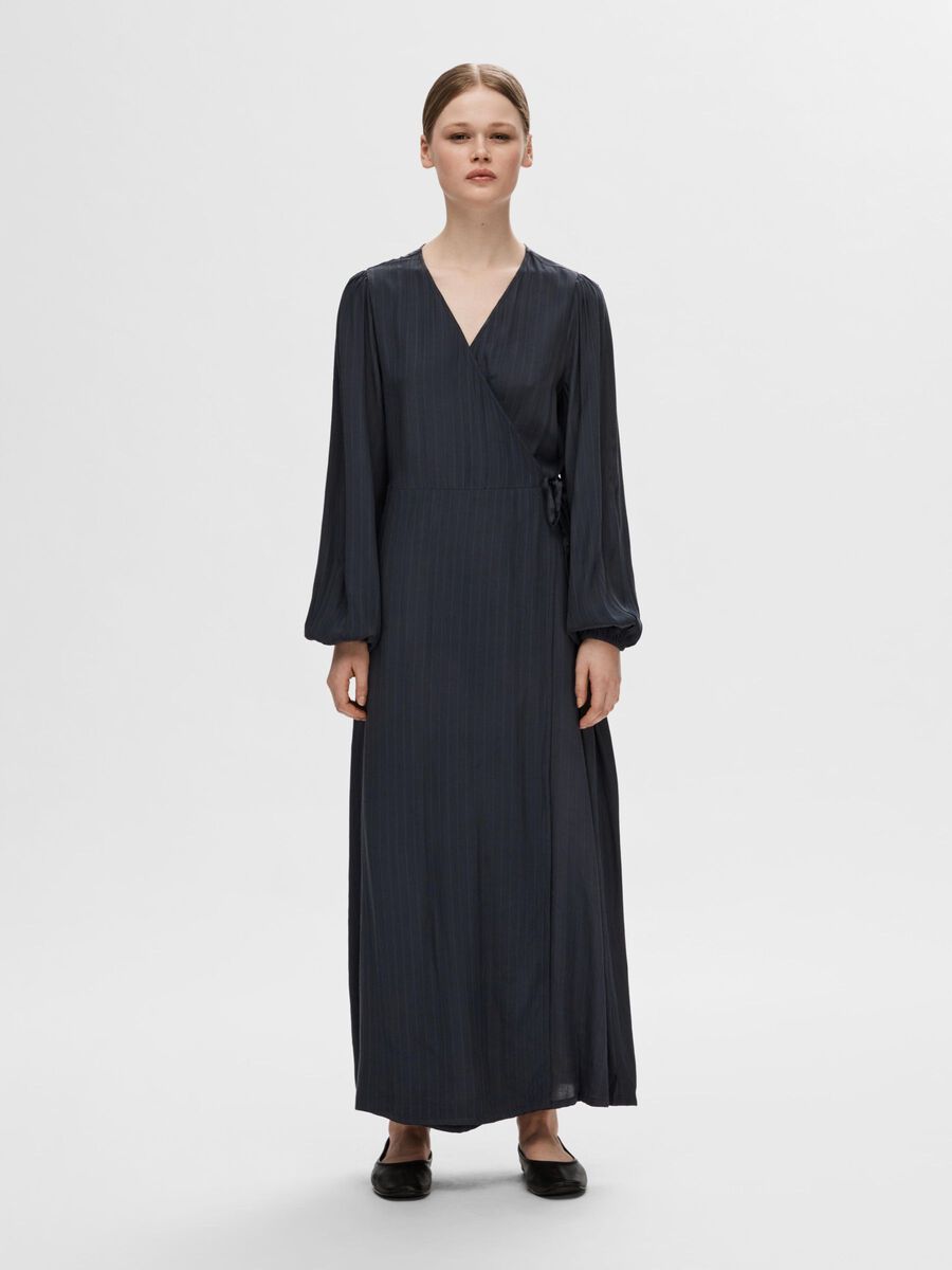 Selected SATIN WRAP DRESS, Dark Sapphire, highres - 16093471_DarkSapphire_003.jpg