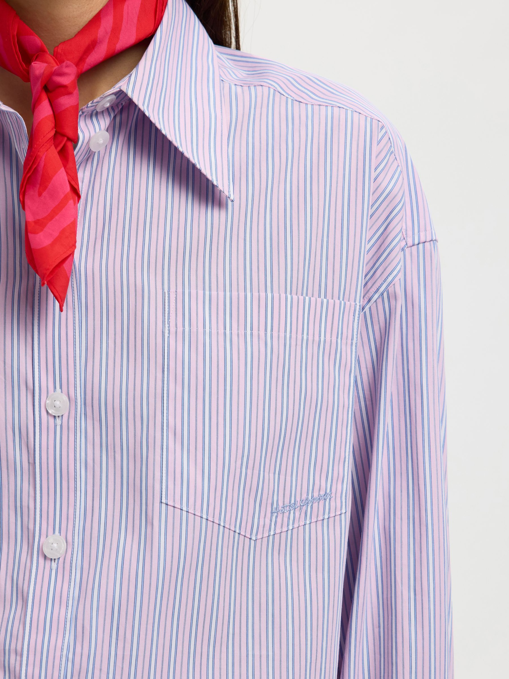 OVERSIZED SKJORTE, Fresh Pink, highres