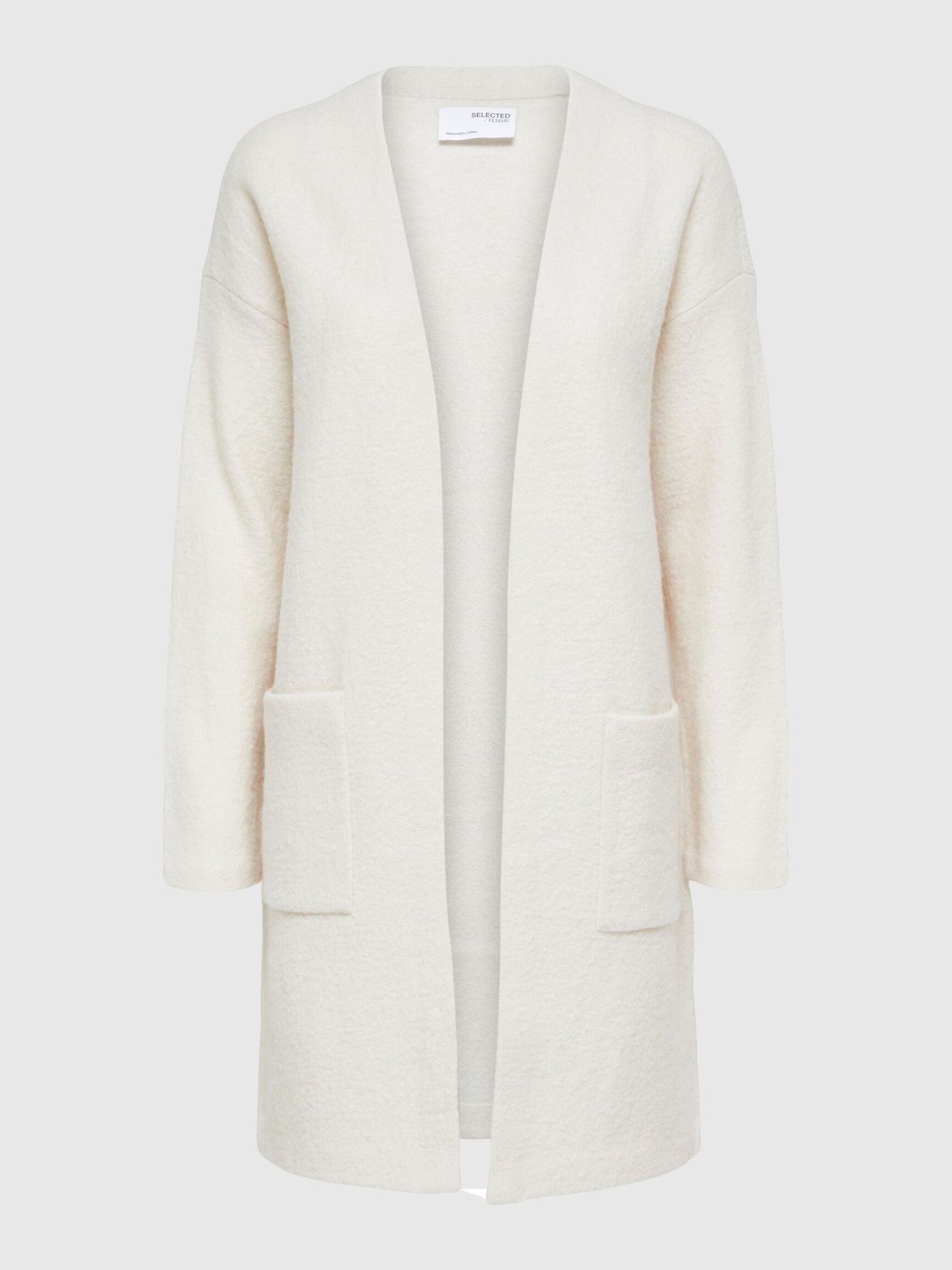 WOLL STRICKJACKE, Birch, highres
