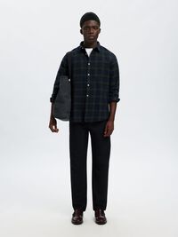 REGULAR FIT SHIRT, Deep Forest, highres