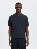 Selected ZIP UP POLO SHIRT, Sky Captain, highres - 16096388_SkyCaptain_003.jpg