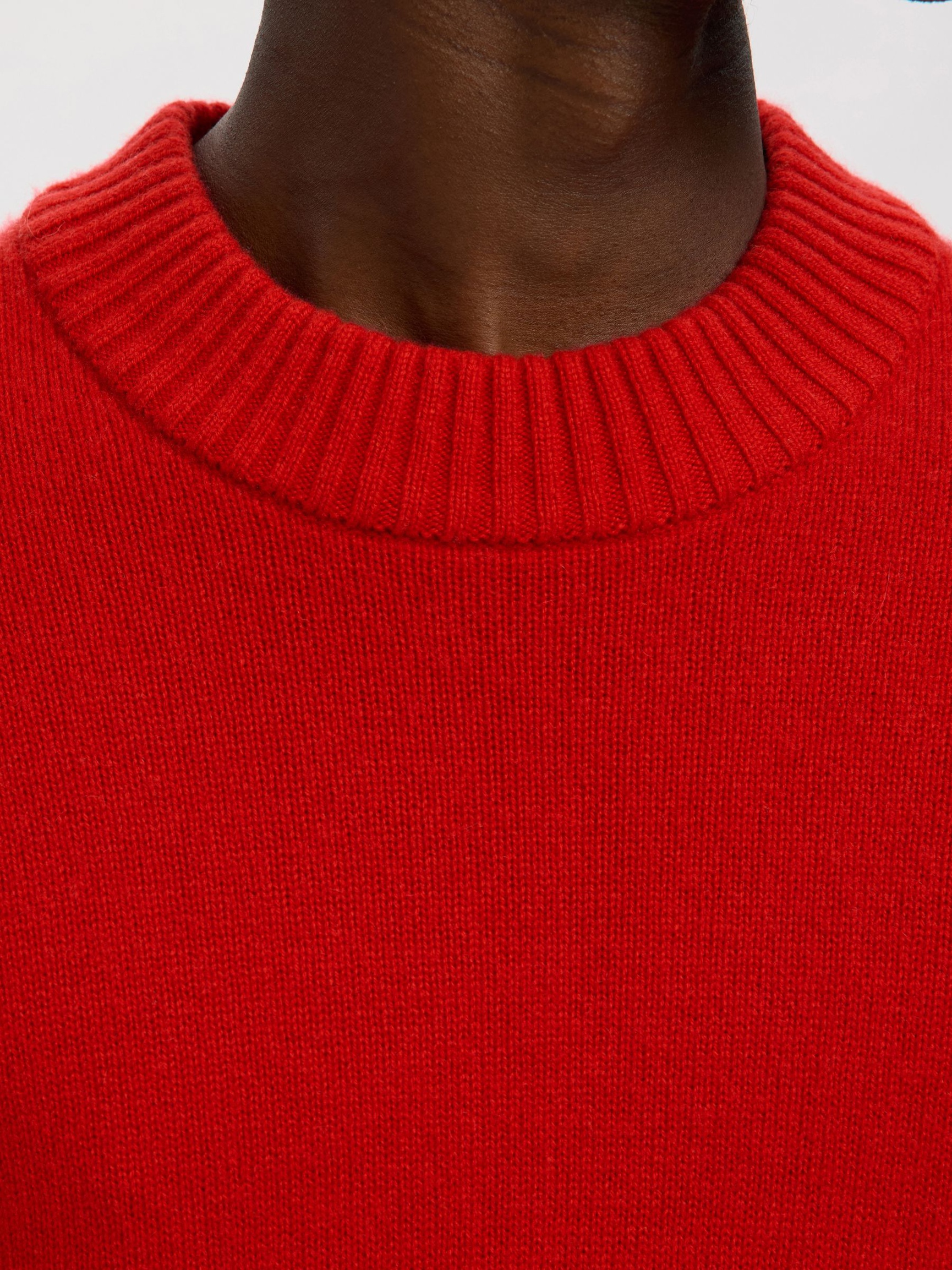 CACHEMIRE MÉLANGÉ PULL EN MAILLE, Equestrian Red, highres