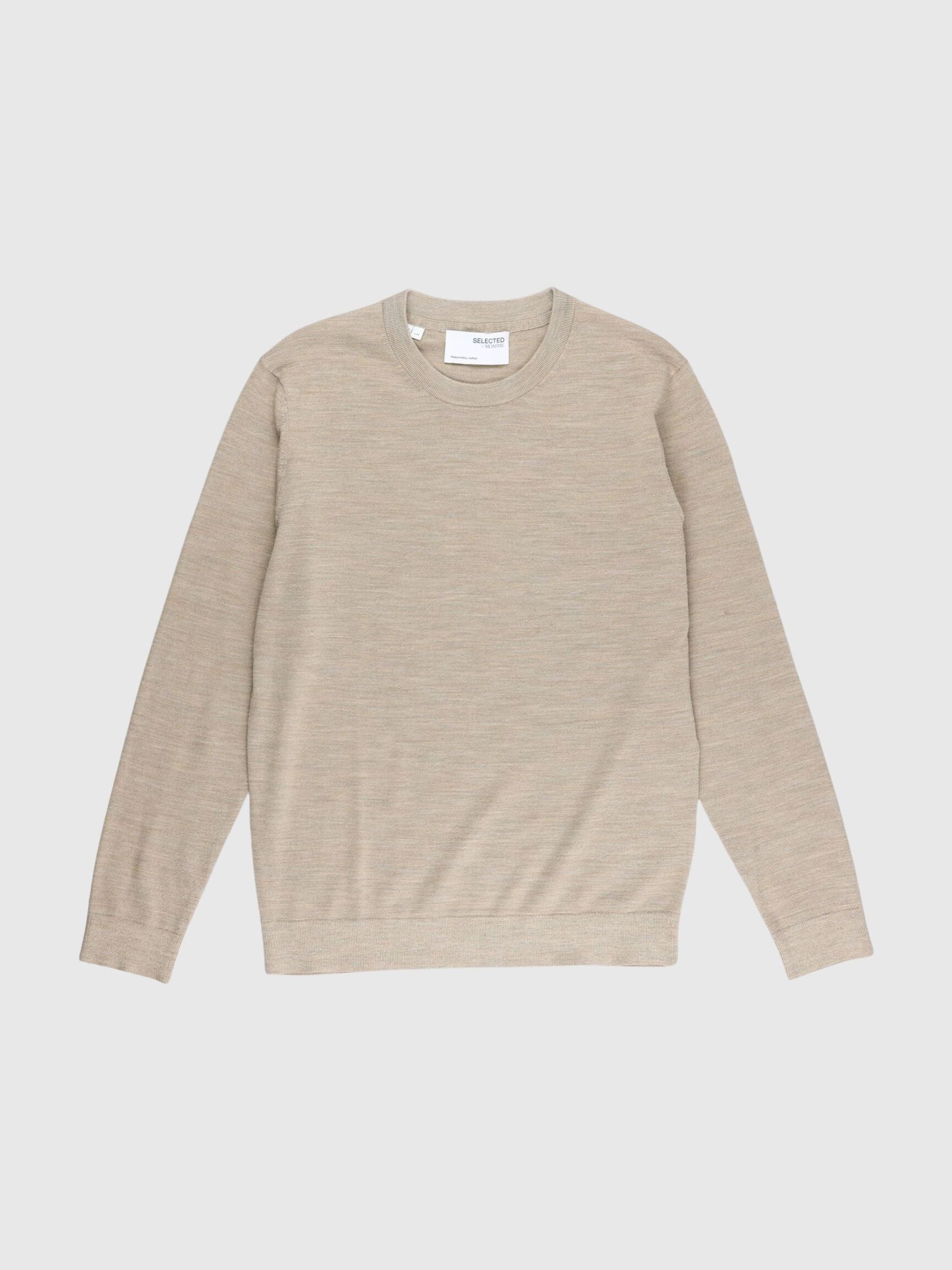 LANGE MOUWEN SWEATER, Fog, highres