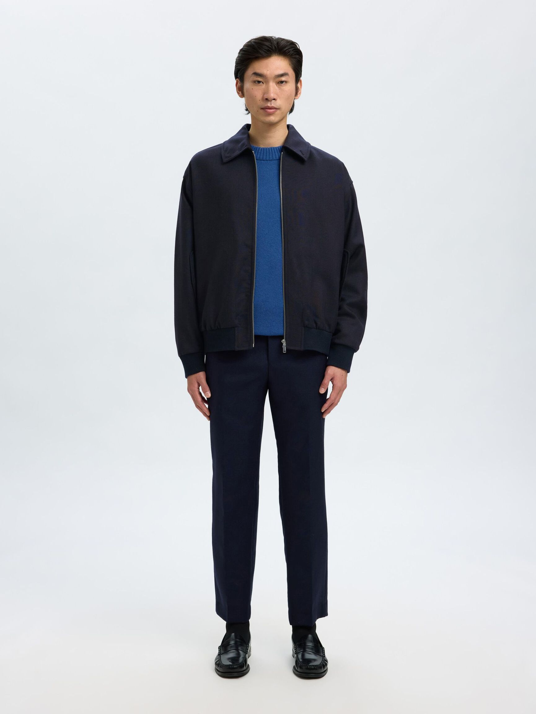 100% WOOL JACKET, Sky Captain, highres