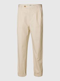 CORTE RELAJADO PANTALONES CROPPED, Fog, highres