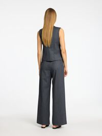 LAINE MÉLANGÉE PANTALON DE COSTUME, Steel Gray, highres