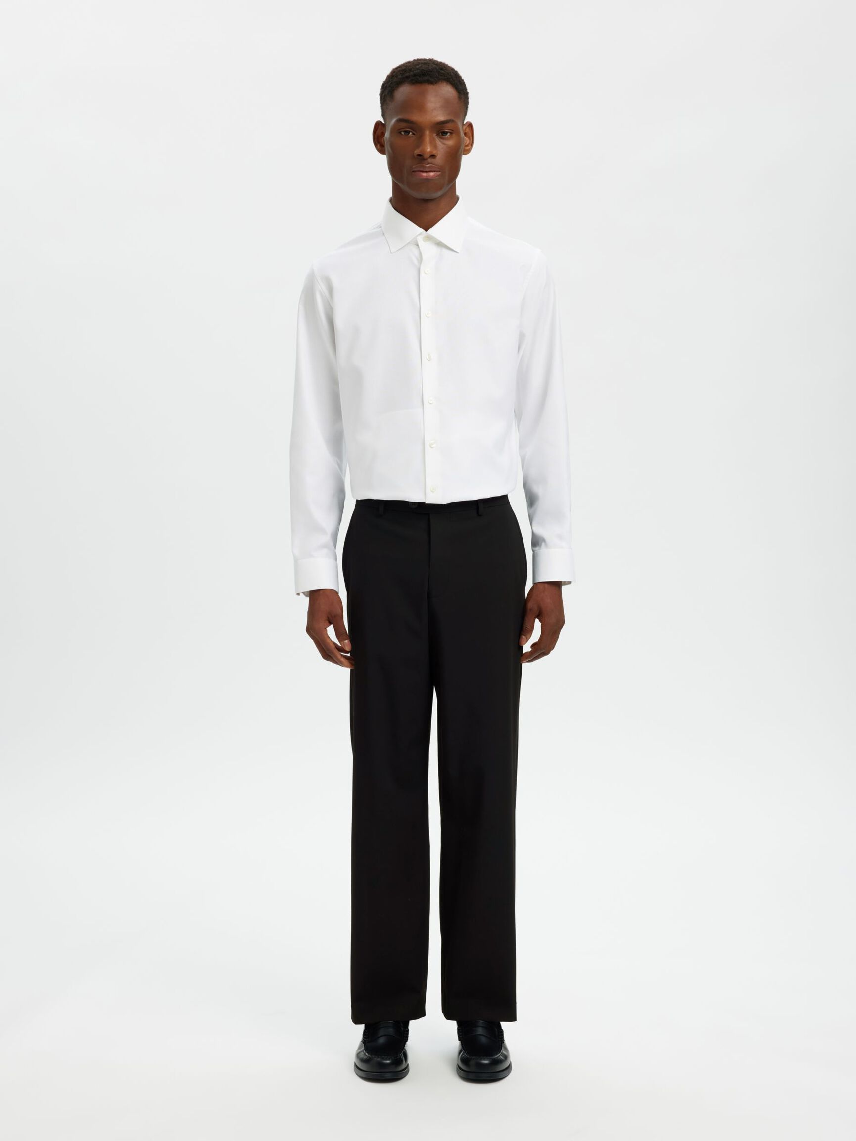 220 LOOSE FIT  SUIT TROUSERS, Black, highres