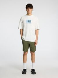 IMPRIMÉ T-SHIRT RAS DU COU, Egret, highres