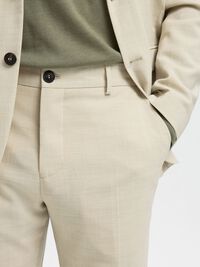 COUPE SLIM PANTALON DE COSTUME, Egret, highres