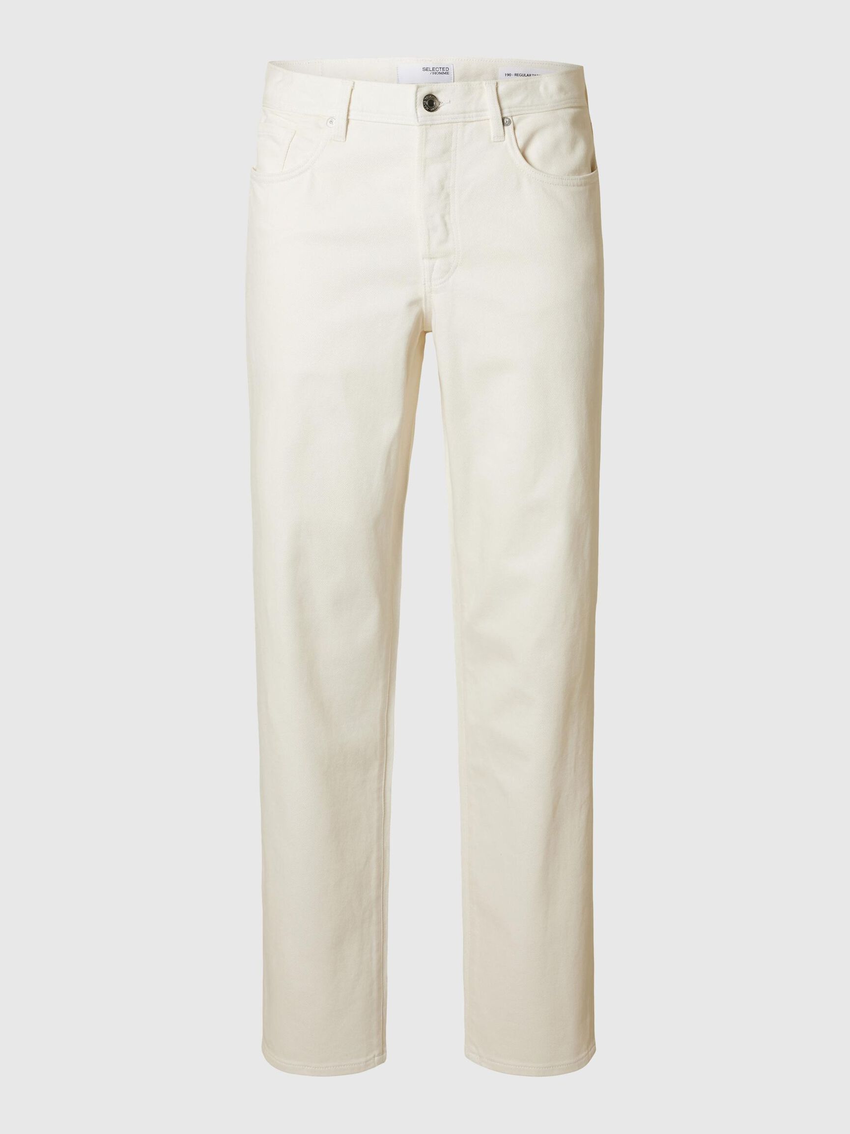 190 REGULAR TAPERED-FIT JEANS, Egret, highres