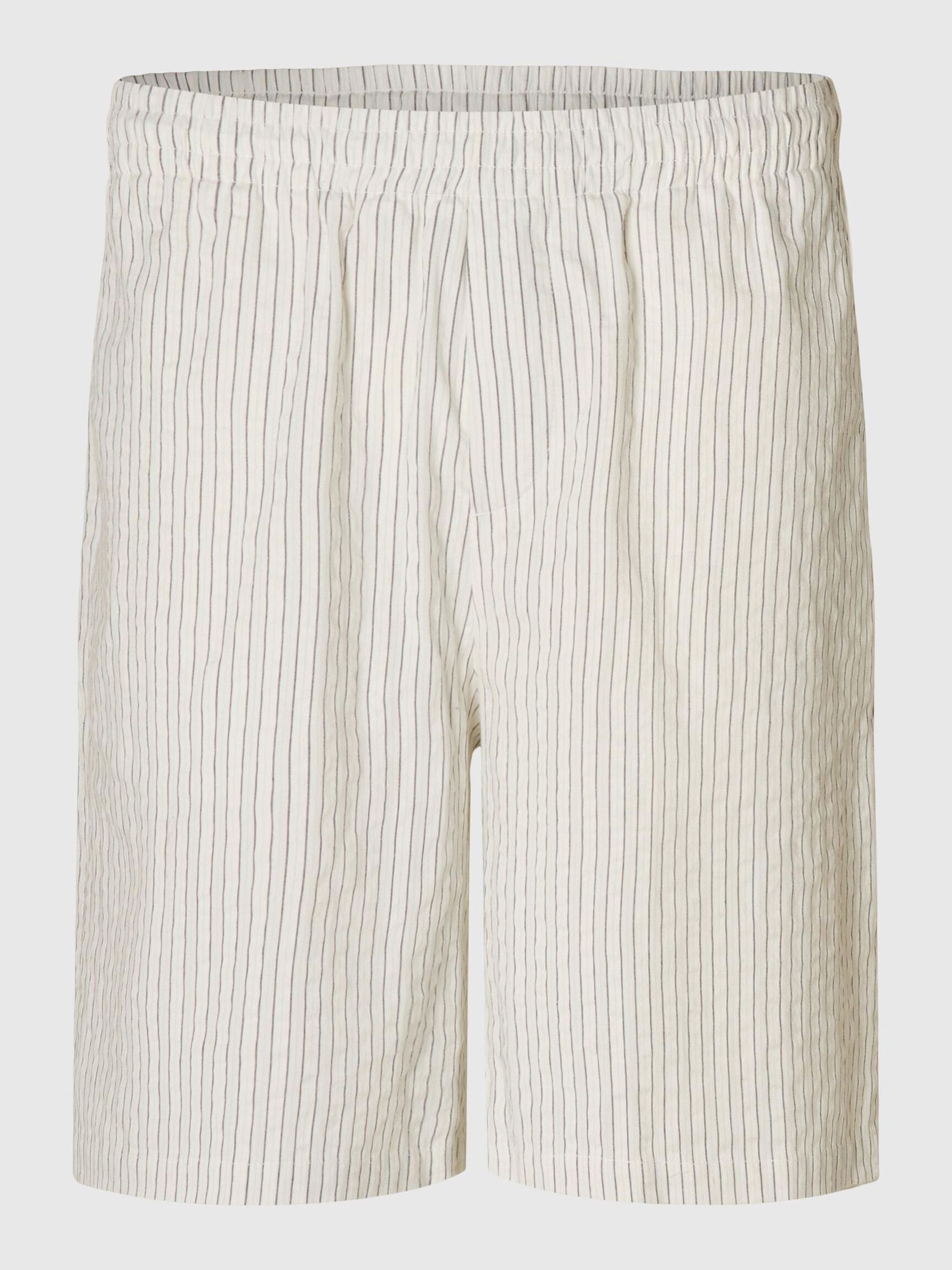 SEERSUCKER SHORTS, Egret, highres