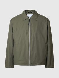 RELAXED FIT JACK, Olive Night, highres