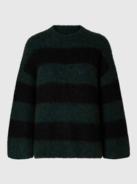OVERSIZED WOOL BLEND JUMPER, Scarab, highres